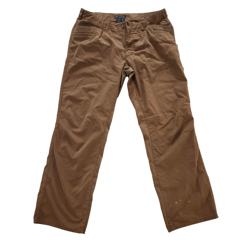 5.11 Tactical Series Men Brown Ripstop Cargo Work Pants 38 x 31 Utility Outdoor